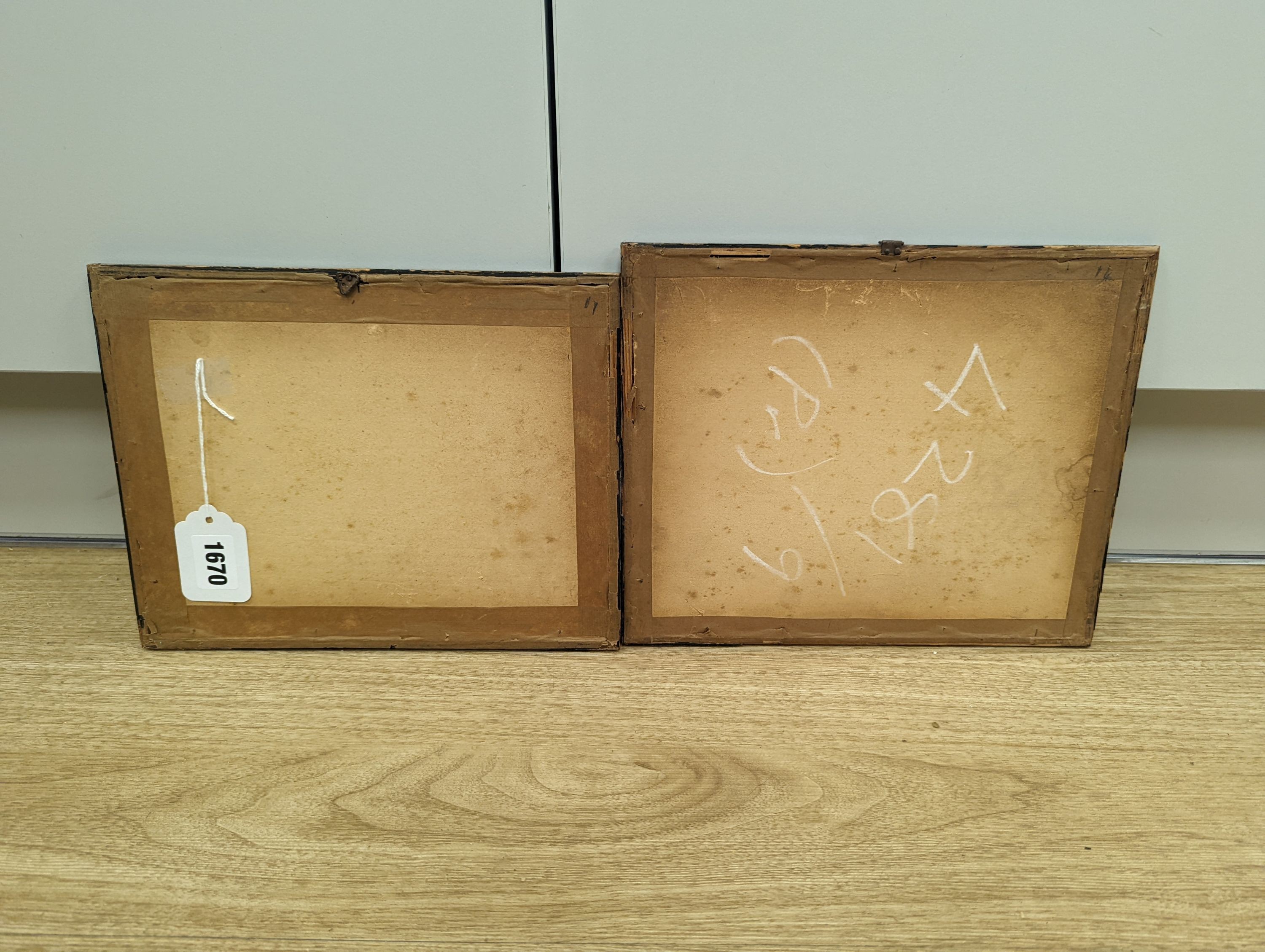 F.G, late 19th century pair of pen and ink north European views, both initialled and one dated, 20 x 24.5cm, 18.5 x 24cm